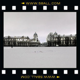 Photo: Old Royal Naval College in the snow