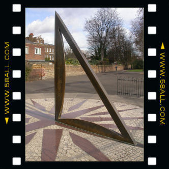 Photo: Giant modern sundial